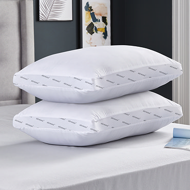 Airmax super support pillow pair on bed image 2