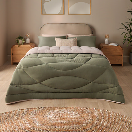 Coverless Duvet on bed image 1