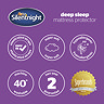 purple poster of silentnight guarantees, including hypoallergenic certificate, super soft, elastic straps, machine wash at 40 degrees and UK's leading supplier of bedding 