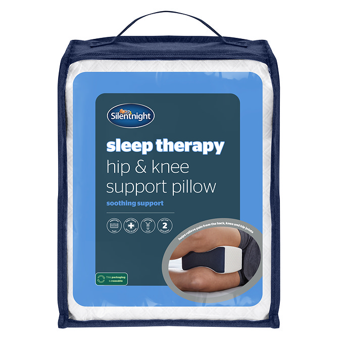 Sleep therapy hip and knee pillow product packaging image  5