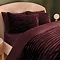Ribbed faux fur Berry Duvet Set on bed image 2