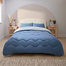 Silentnight Seersucker Coverless Duvet 10.5 Tog - Blue Light Grey