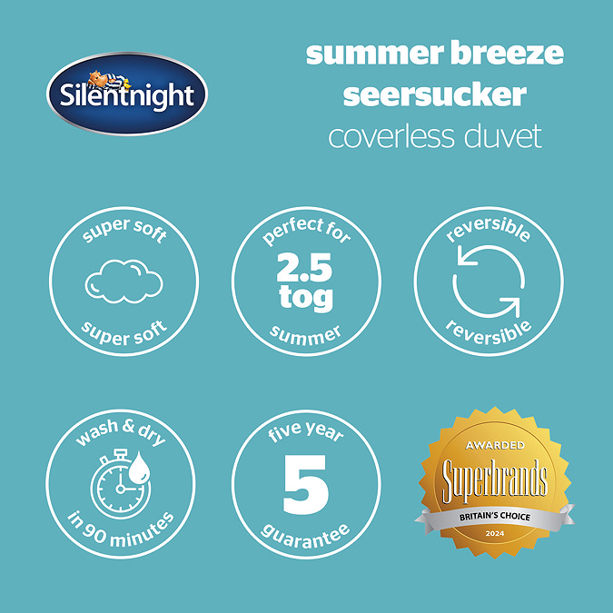 Summer Breeze 2.5 Tog Coverless (Sage Cream)