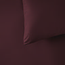 Supersoft Duvet Cover in Berry close up on bed image 2