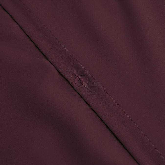 Supersoft Duvet Cover in Berry pillow close up on bed image 4