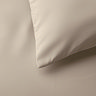 Supersoft Duvet Cover Set in Natural closeup on bed image 3