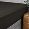 Supersoft Fitted Sheet in black on bed close up image 2
