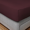 Supersoft Fitted Sheet in berry close up on bed image 3