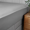 Silentnight supersoft fitted sheet grey