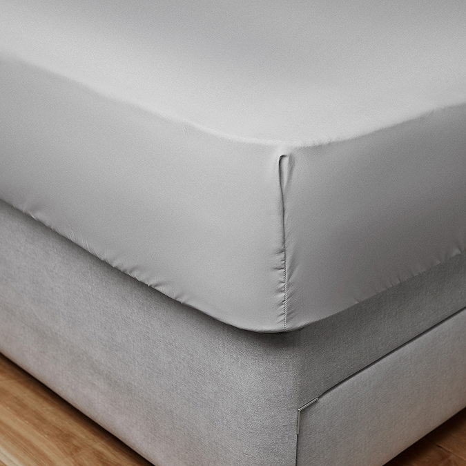 Silentnight supersoft fitted sheet grey