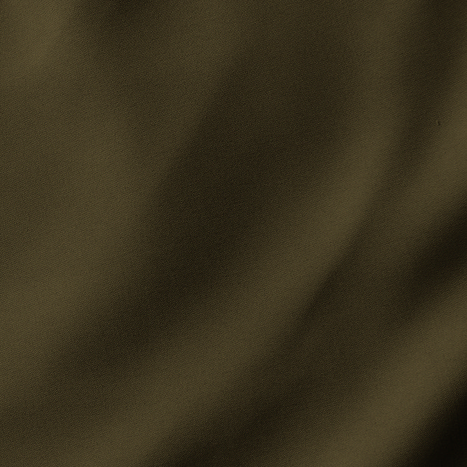 Supersoft Fitted sheet in olive close up on bed image 4