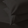 close up on texture of supersoft black pillowcases