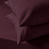 Supersoft Pillowcases in berry close up on bed image 1