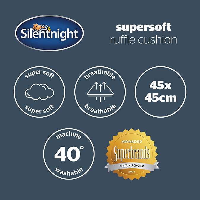 Silentnight Ruffle Cushion information image 5
