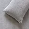 Teddy fleece pillow Silver on bed image 