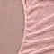 Teddy Fleece Fitted Sheet in blush close up on bed image 3
