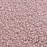Teddy Fleece Fitted Sheet in blush close up  on bed image 4
