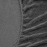 Teddy Fleece Fitted Sheet in Charcoal close up image 3
