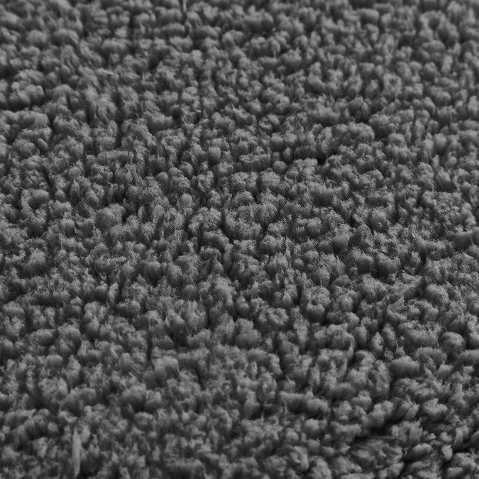 Teddy Fleece Fitted Sheet in Charcoal close up image 4