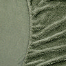 Teddy Fleece Fitted Sheet  in sage close up on bed image 2