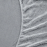 Teddy Fleece Fitted Sheet in silver close up image 4