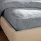 Teddy Fleece Fitted Sheet in silver on bed image 2