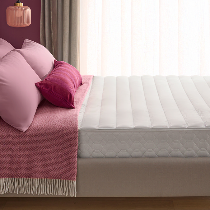 Ultra bounce mattress topper on bed image 1