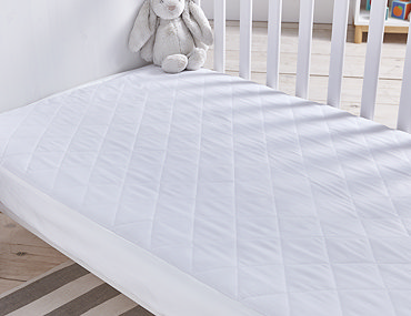 Cot bed mattress protector on bed waterproof image 4