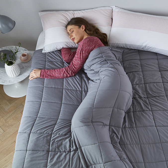 weighted blanket on bed lifestyle image 5