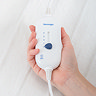 close up on remote control of the winter warmer electric blanket