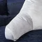Velvet Cuddle chair cushion silver close up image 1