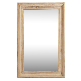 Sirolo washed wood mirror stock image 