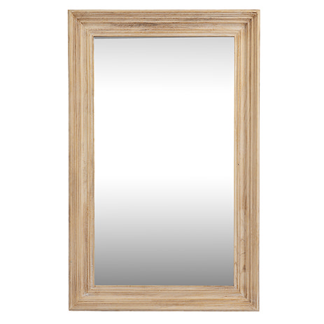 Sirolo washed wood mirror stock image