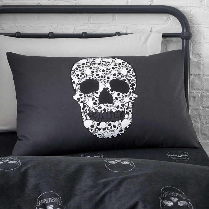 skulls duvet cover set
