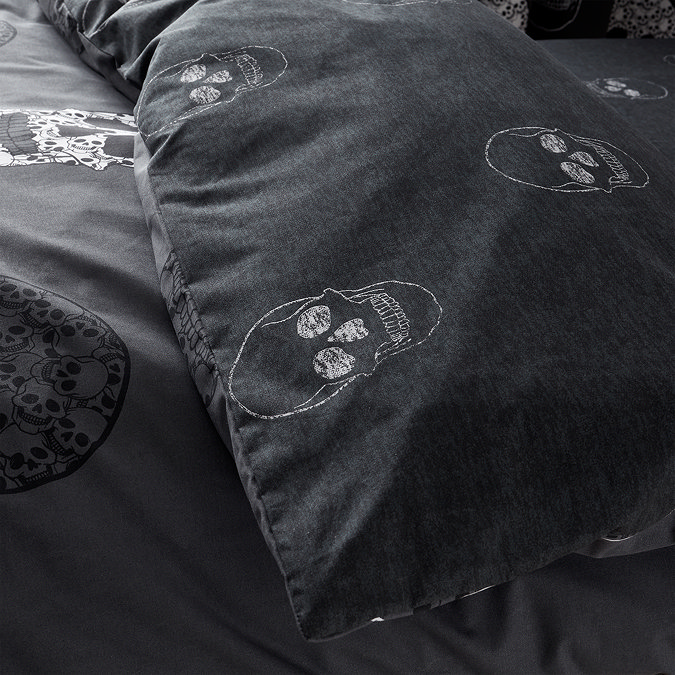 skulls duvet cover set