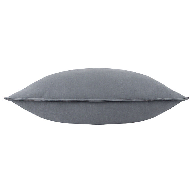 slub cotton 50x50cm feather cushion in Denim