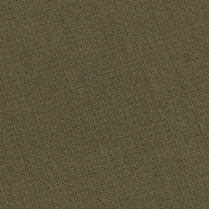 Slub Cotton 50x50cm Feather cushion in Lichen green