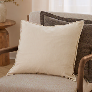 Slub cotton linen 50x50cm feather cushion linen