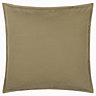 Slub Cotton 50x50cm feather cushion moss