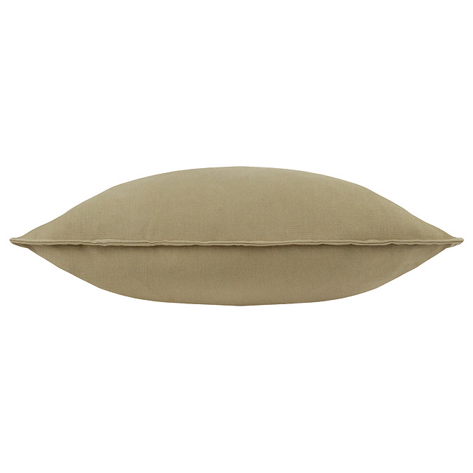 Slub Cotton 50x50cm feather cushion moss