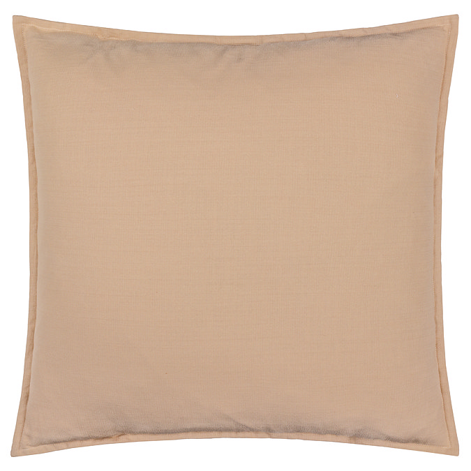 Slub Cotton 50x50cm Feather Cushion in natural