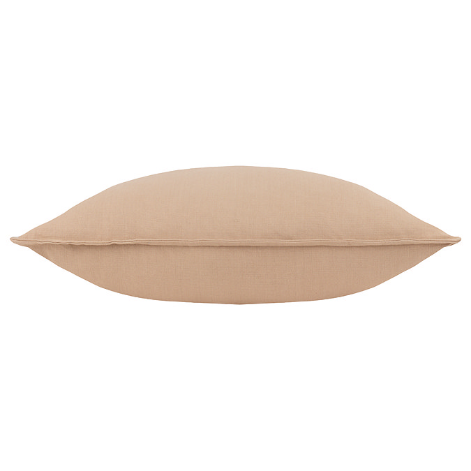 Slub Cotton 50x50cm Feather Cushion in natural