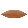 Slub Cotton 50x50cm Feather Cushion Toffee