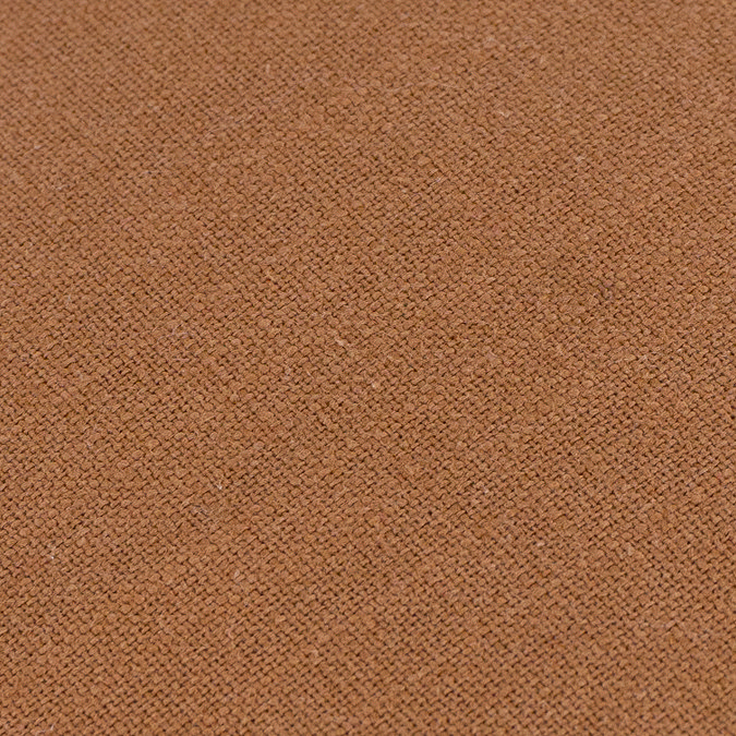 Slub Cotton 50x50cm Feather Cushion Toffee