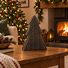 Wicker style Christmas tree small