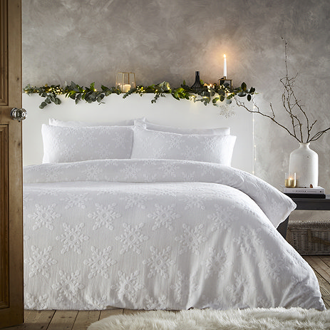 Snowflake Tufted Duvet Cover