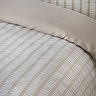 So soft seersucker stripe natural duvet cover set close up image 4