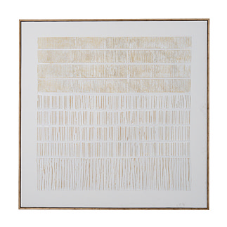 Sola Textured Line Canvas in frame