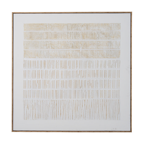 Sola Textured Line Canvas in frame