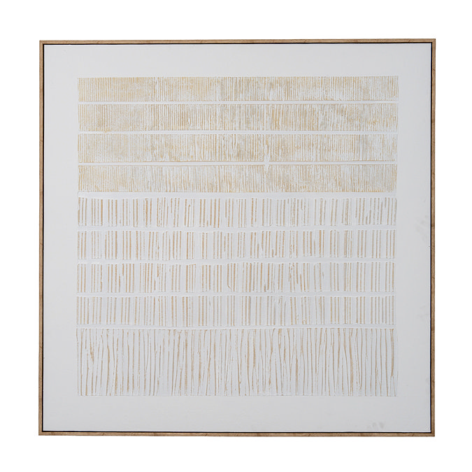 Sola Textured Line Canvas in frame